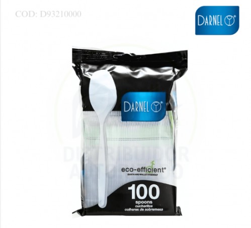 CUBIERTO ACRILICO DESCART CUCHARA C.TOUCH 11 CM DARNEL CJ X 1000 UND