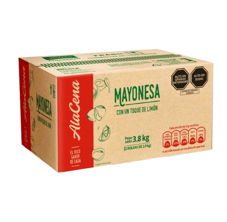 MAYONESA A GRANEL A LA CENA CAJA X 3.8 KGS