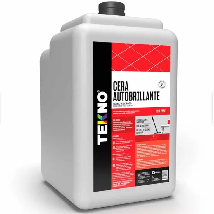CERA LIQUIDA AUTOBRILLANTE ROJA TEKNO GAL X 3.78 LTS