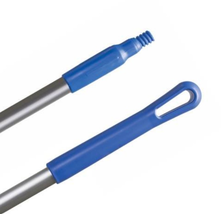 MANGO DE ALUM 1.50 MTS C/PUNTA PLAST.ROSCADA AZUL EL CASTOR UND.