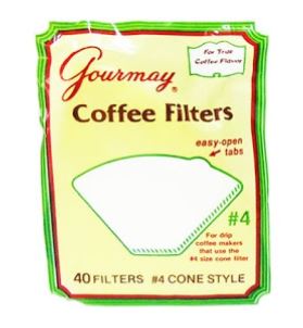 FILTRO PARA CAFÉ N4 (CÓNICO) IMP. BOL X 40 UND
