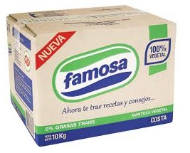 MANTECA FAMOSA COSTA ALICORP CAJA X 10 KG