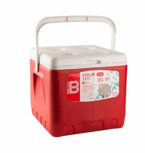 COOLER DE 21 QT C/ASA TAPA BLANCA MOD. YETI BASA UND.