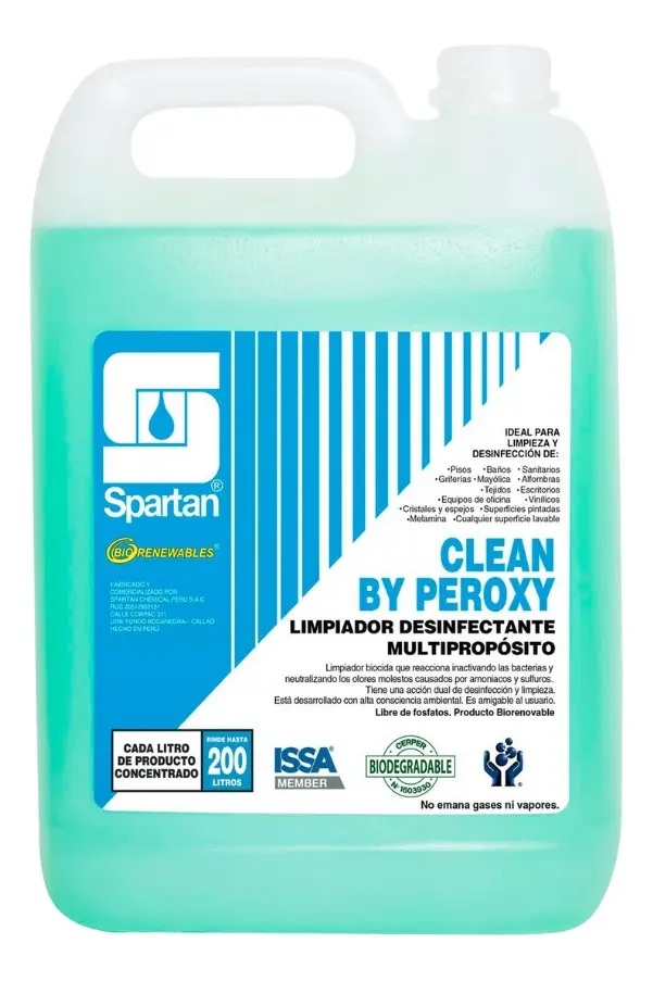 LIMPIADOR DESINFECTANTE CLEAN BY PEROXY SPARTAN GAL X 3.78 LTS
