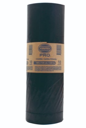 BOLSA PARA BASURA 220 LTS 100X120 CM VIRUTEX ROLLO X 10 U