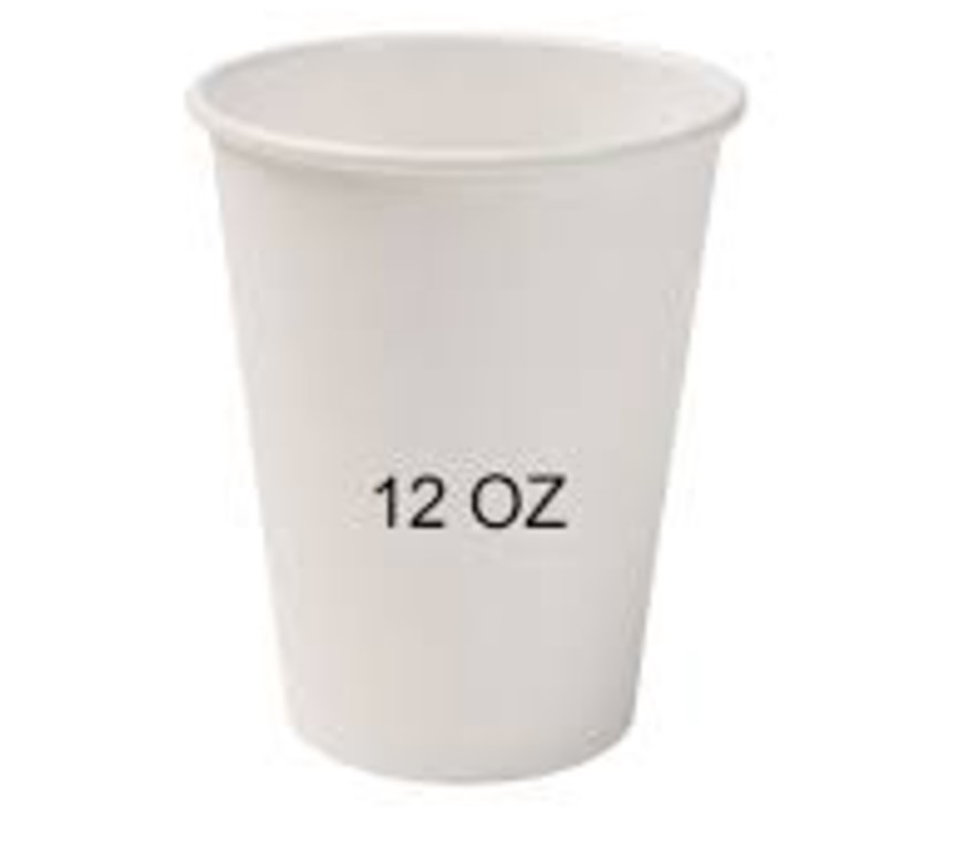 VASO POLIPAPEL 12 ONZ BEB.CAL BLANCO NATURALS CJ X 1000 UND