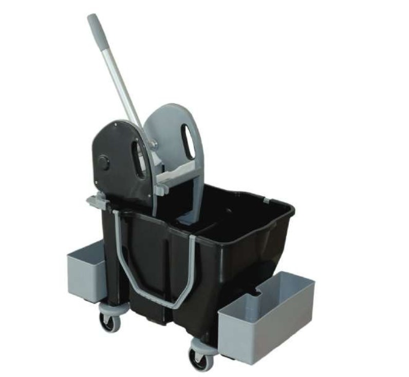 CARRO MOPERO CON EXPRIMIDOR 2 CUBETAS 15 LTS EL CASTOR UND.