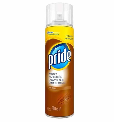 CERA PRIDE PARA MUEBLES NATURAL SC JOHNSON CJ 12 SPRAY X 400 ML