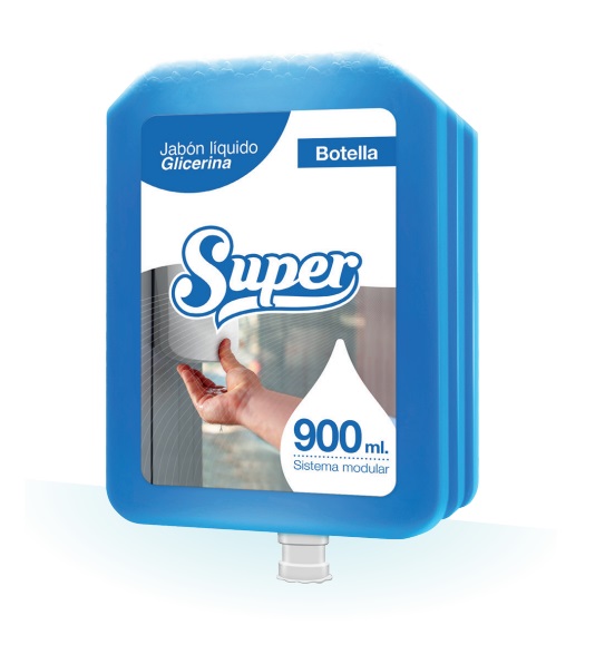 JABÓN LIQUIDO GLICERINA SUPER CJ 6 SACHET X 900 ML