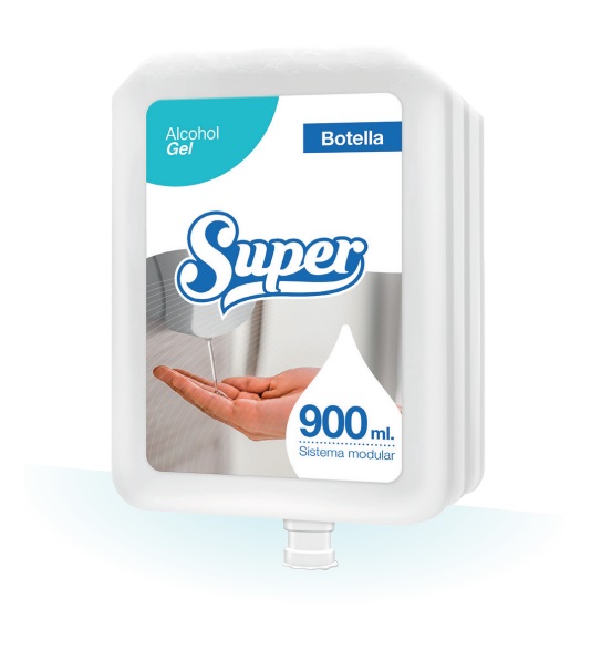ALCOHOL GEL SUPER CJ 6 ENV X 900 ML