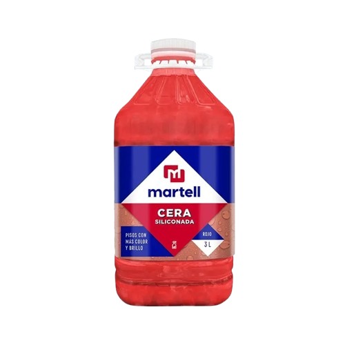 CERA SILICONADA LIQUIDA ROJA MARTELL GAL X 3 LTS