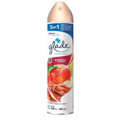 AMBIENTADOR MANZANA Y CANELA GLADE SPRAY X 400 ML