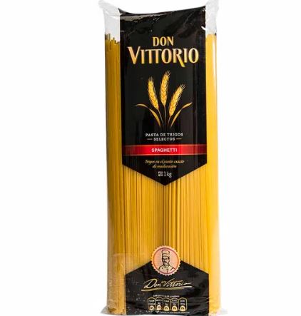 FIDEOS SPAGUETTI DON VITTORIO PQ X 20 UND DE 500 GRS