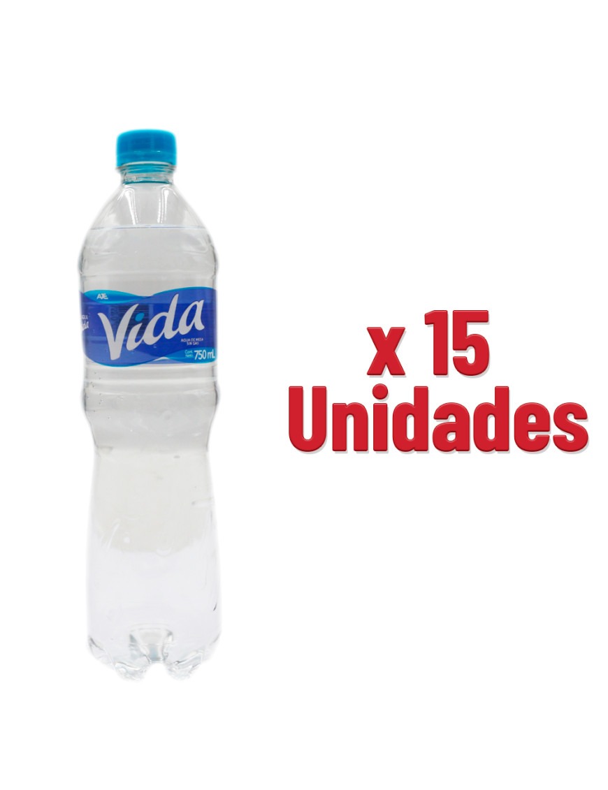 AGUA DE MESA S/GAS VIDA EMP 15 BOT X 625 ML
