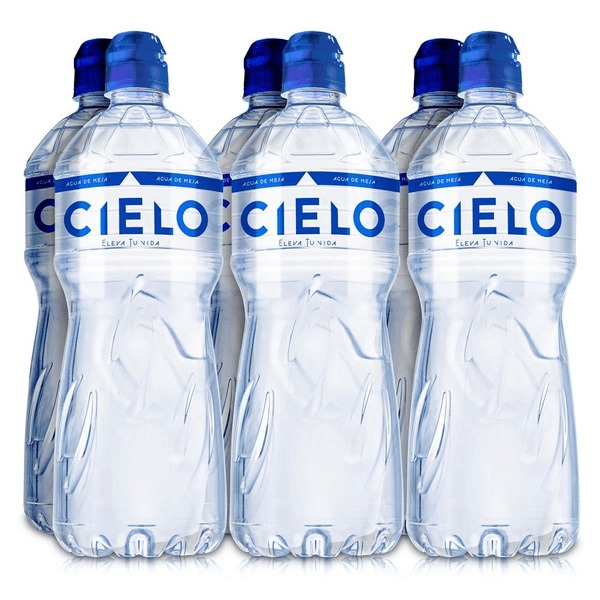 AGUA DE MESA S/GAS CIELO EMP 6 BOT X 1 LT