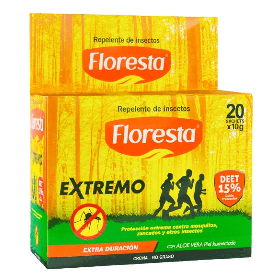 REPELENTE EXTREMO FLORESTA LAB.PORTUGAL D 20 SACHET X 10 GRS